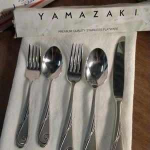 Yamazaki Platinum Wave 5-Piece Flatware Place Sett